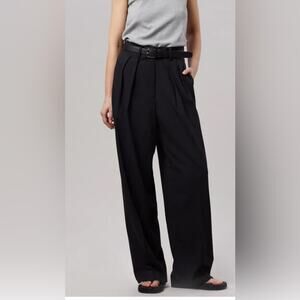 🆕 DIXIE High-rise Wide Leg Black Trousers - L